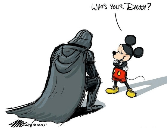 Mickey et Dark Vador ...