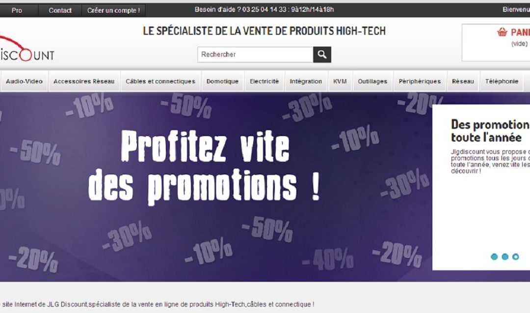 JLG Discount : produits High-Tech, connectique et informatique