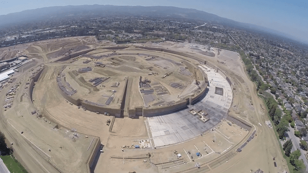 Le chantier interdit d’Apple filmé par un drone !