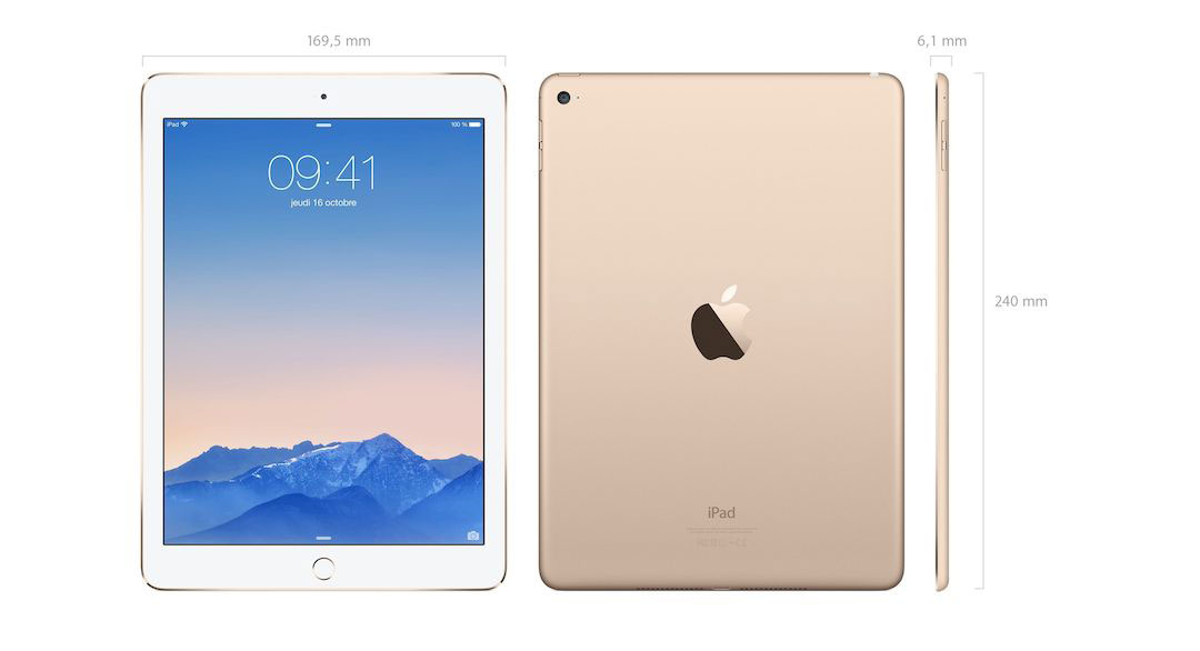 ipad air 2 caractéristiques