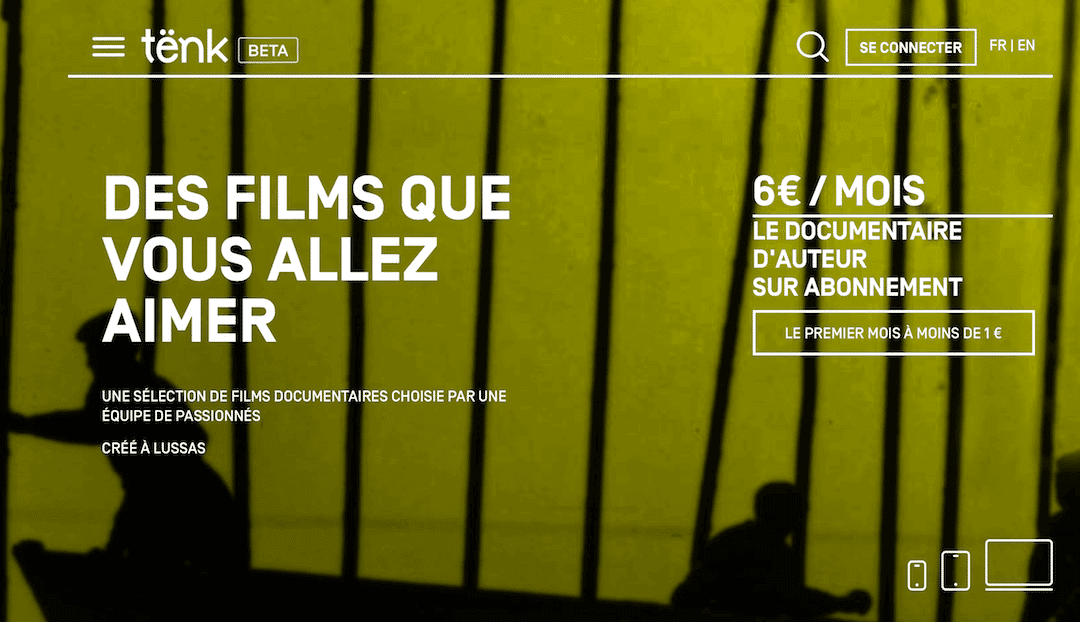 Tënk : le « Netflix » du documentaire d’auteur !