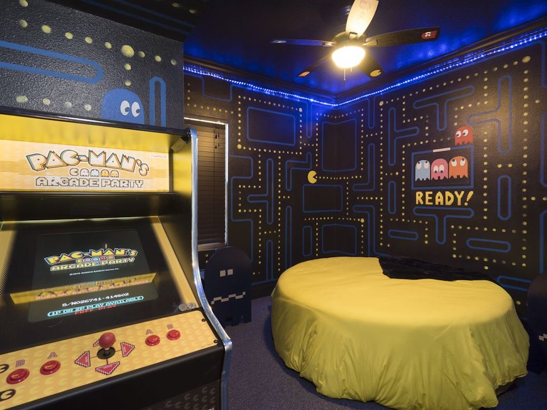 Chambre Pac Man (Airbnb location insolite)