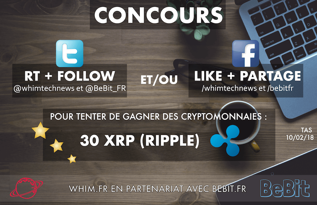 Avec le concours, gagnez des cadeaux comme des cryptomonnaies