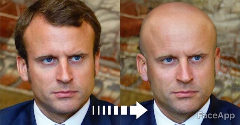 emmanuel macron faceapp