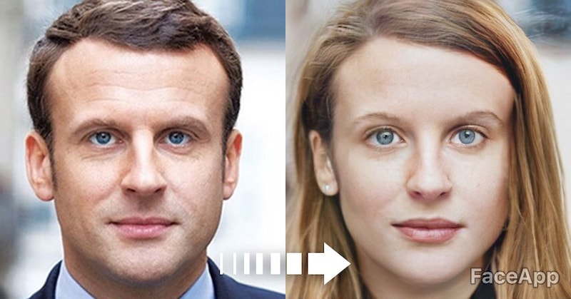 faceapp emmanuel macron