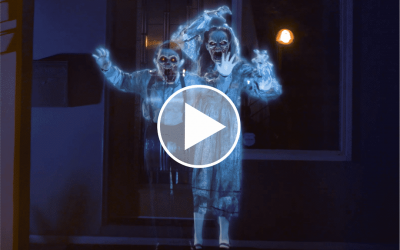 Halloween : votre maison devient hantée grâce à des projections numériques !