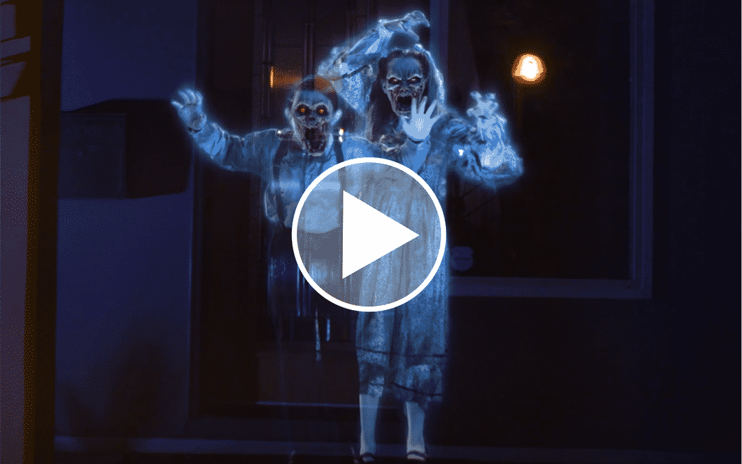 Halloween : votre maison devient hantée grâce à des projections numériques !