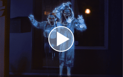 Halloween : votre maison devient hantée grâce à des projections numériques !